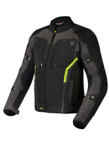 Kurtka motocyklowa tekstylna Rebelhorn Borg ciemnoszara