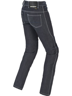 Jeansy motocyklowe damskie Spidi Furious Pro czarno-niebieskie