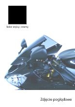 Szyba motocyklowa MRA oryginalny kształt "O" Kawasaki ZX 10 R (04-05) / Z 750 S (05-13) czarna
