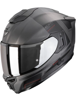 Kask integralny Scorpion EXO-1500 AIR Dual srebrno-czarno-czerwony matowy