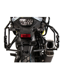 Zestaw: kufry boczne + stelaże Hepco&Becker Xplorer Cutout Suzuki V-Strom 800 (24-) srebrne