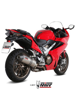 Tłumik motocyklowy Slip-On Line (Oval) MIVV do Honda VFR 800 F (14-20) titanium