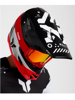 Kask enduro Thor Reflex Sport Strike czarno-czerwony