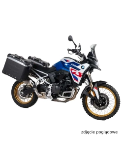 Zestaw: kufry boczne czarne Zega Evo X + stelaże czarne Touratech BMW F 900 GS (24-) [poj.: 45+45l]
