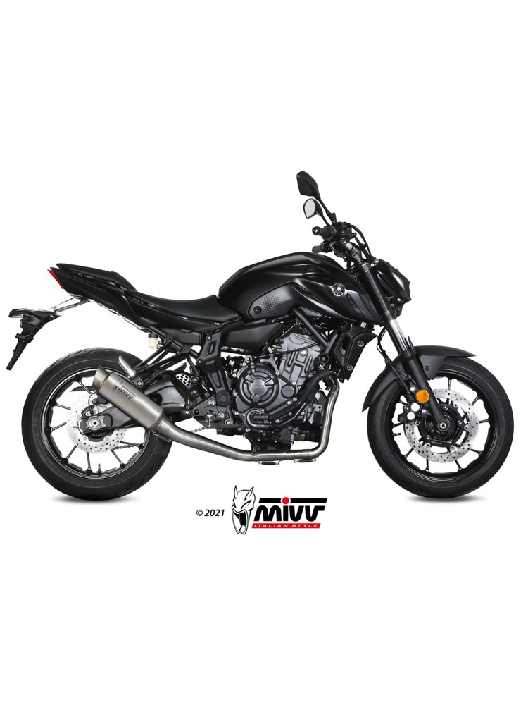 Pełny układ wydechowy (GP Pro) MIVV do Yamaha MT-07 / FZ-07 (21-) titanium