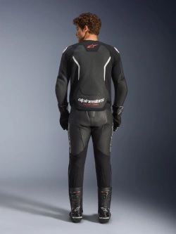 Kurtka motocyklowa skórzana Alpinestars GP Force Airflow v2 czarno-biała
