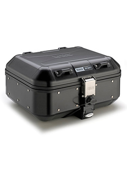 Aluminiowy kufer centralny GIVI Trekker Dolomiti Monokey DLM30B [Black Line; pojemność: 30 litrów]
