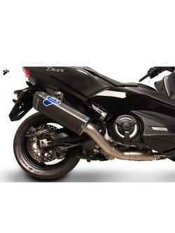 Układ wydechowy 2x1 Termignoni Slip-On stal nierdzewna, włókno węglowe do Yamaha T-Max 530 (17-19)