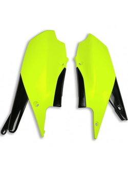 Osłony boczne tylne UFO do Yamaha YZF 250 / WRF 450 (19-), WRF 250 (20-), YZF 450 (18-22) żółte-fluo