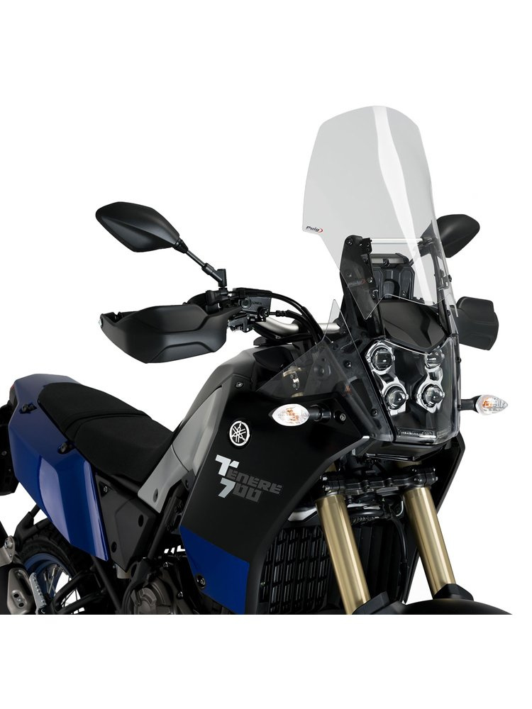 Regulowany wspornik szyby PUIG do Yamaha Tenere 700 (19-)/ World Raid (22-)/ Rally Edition (21-) czarny