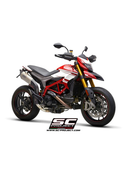 Tłumik SC-Project SC1-R Titanium / Carbon (Wersja wysoka) - Ducati Hypermotard 939 / SP [16-18]