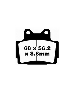Klocki hamulcowe EBC FA104HH 68 x 56.2 x 8.8mm NA TYŁ