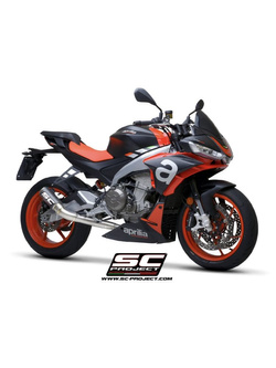 Pełny układ wydechowy SC-Project CR-T Aprilia Tuono 660 (21-) włókno węglowe