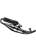 Pełny układ wydechowy LeoVince Hand Made TT Black Edition Aprilia SR 50 R Factory (04-12)/ Sport Pro (-03) stal nierdzewna