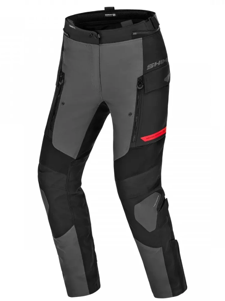 Spodnie motocyklowe damskie tekstylne Shima Dune czarno-czerwone