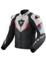 Kurtka motocyklowa skórzana REV’IT! Quantum 3 czarno-jasnoszara