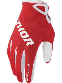 Rękawice cross dziecięce Thor Ridemode Static czerwone
