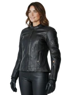 Kurtka motocyklowa damska skórzana Rukka Aramissy czarna [z podpinką ocieplającą]