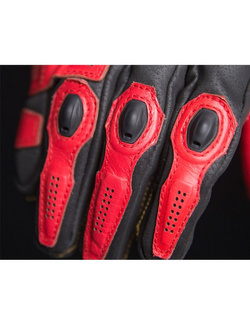 Rękawice motocyklowe Icon Hypersport Short czarno-czerwone