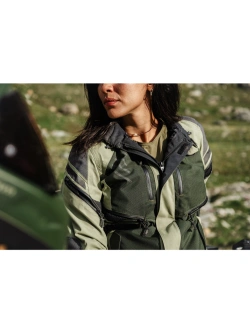 Kurtka motocyklowa damska tekstylna Klim Artemis zielona