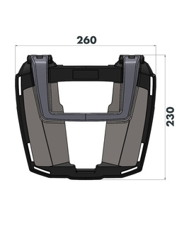 Stelaż pod kufer centralny Hepco&Becker Easyrack Triumph Tiger 850 Sport (21-24)