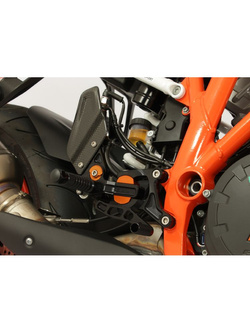 Zestaw regulowanych podnóżków z dźwigniami GILLES VCR-KT03 KTM (wybrane modele) czarny