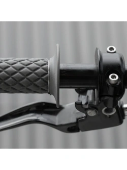Manetki motocyklowe Biltwell Thruster TPV do kierownic o średnicy 25.4 [mm] szare