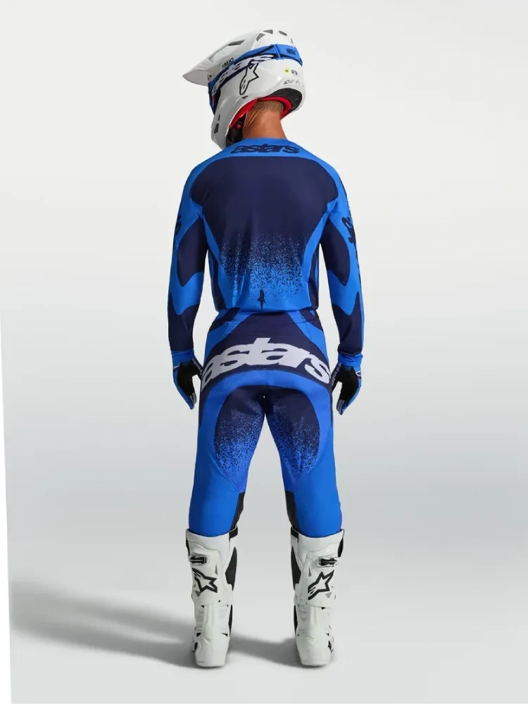 Bluza cross Alpinestars MX Techstar Swan niebieska