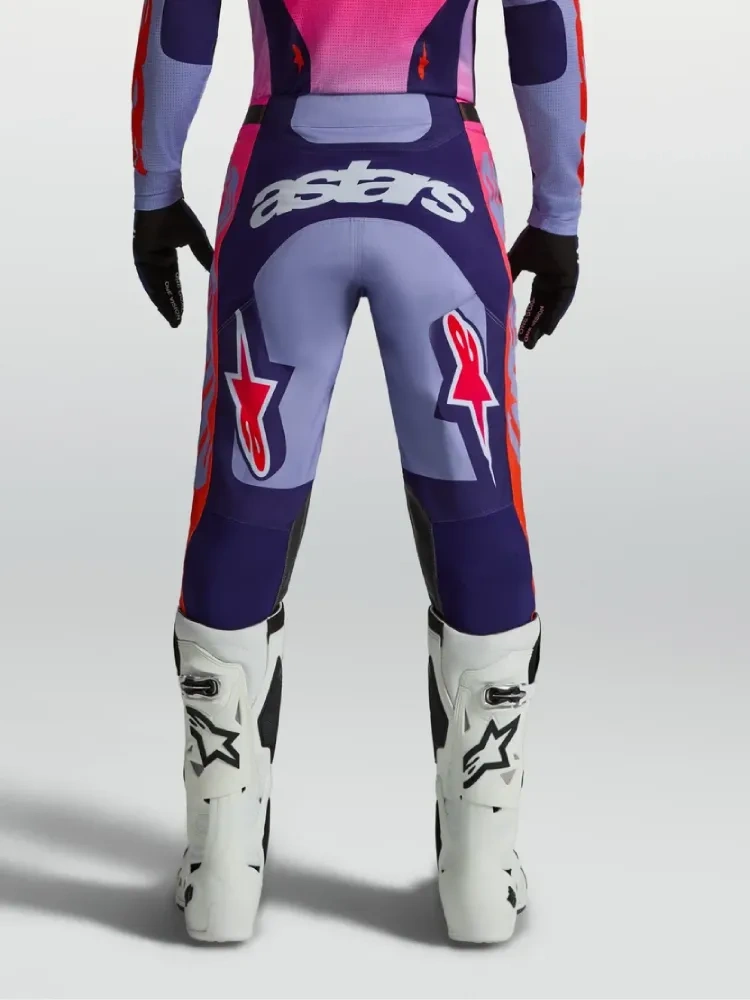 Spodnie cross Alpinestars MX Racer Air Hunt fioletowo-różowe