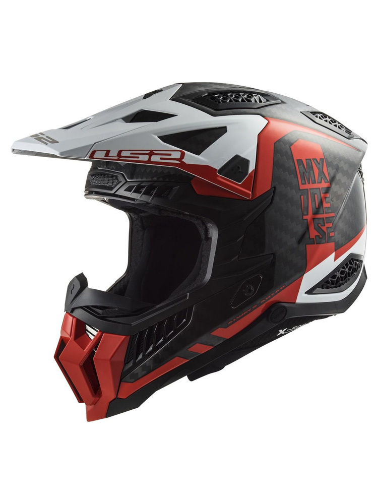 Kask enduro LS2 MX703 X-Force Victory czarno-czerwono-biały