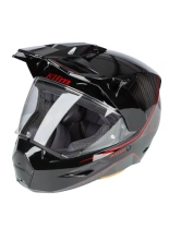 Kask adventure Klim X1 Alpha czarno-czerwony