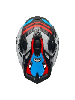 Kask adventure Nexx X.Wed 3 Furka biało-niebiesko-czerwony