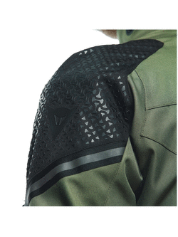 Kurtka motocyklowa tekstylna Dainese Ladakh 3L D-Dry zielono-czarna