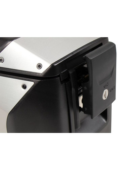 Kufer boczny plastikowy Hepco&Becker Xcore montowany na stelażu C-Bow czarno-srebrny (pojemność: 18 l)