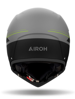 Kask modułowy Airoh J110 Slim czarno-szary-fluo matowy