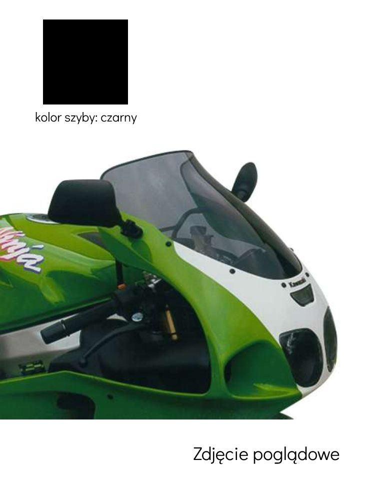 Szyba motocyklowa MRA Touring "T" Kawasaki ZX 7 R (96-03) czarna