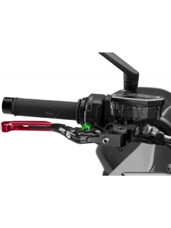 Regulowana dźwignia hamulca PUIG 4.0 Evo z zawiasem 90 stopni [przedłużenie czerwone]