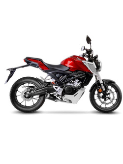 Pełny układ wydechowy LeoVince LV-10 BLACK EDITION [Stainless Steel] do Honda CB 125 R Neo Sports Cafe [18-20]