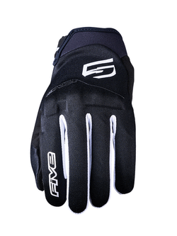 Rękawice motocyklowe tekstylne Five Globe Evo czarno-białe