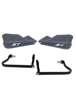 Osłony dłoni Barkbusters JET, szare + zestaw montażowy BMW, Honda, KTM, Suzuki (wybrane modele)