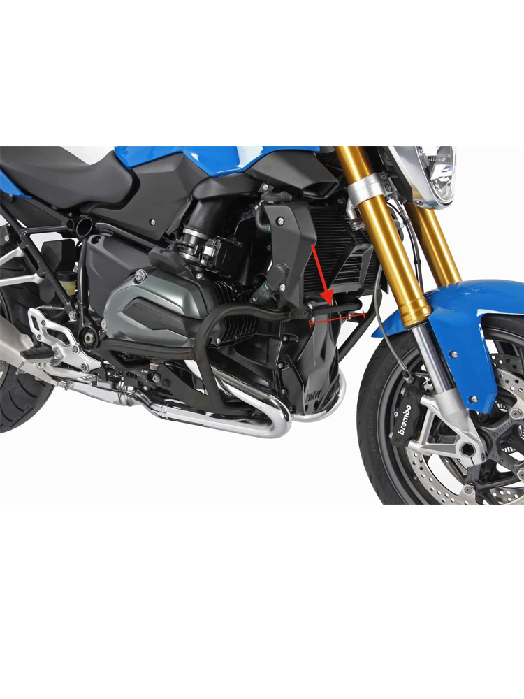 Wspornik usztywniający do osłony silnika Hepco&Becker BMW R 1200 GS LC (13-18) srebrny