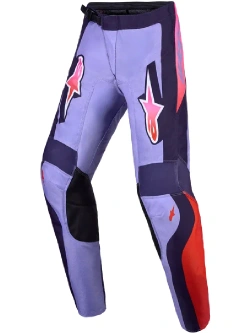 Spodnie cross dziecięce Alpinestars MX Fluid Hunt fioletowo-różowe