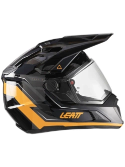 Kask enduro Leatt Moto 7.5 czarno-pomarańczowy z goglami czarno-szarymi