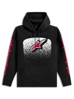 Bluza z kapturem Alpinestars Obsessed czarno-czerwona