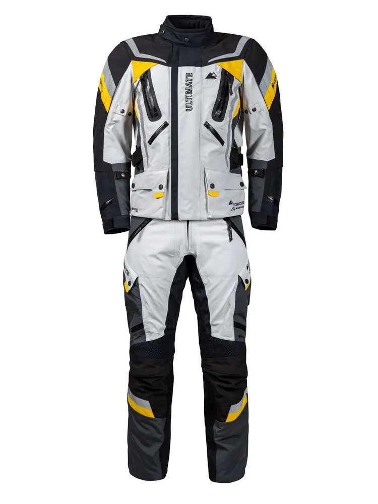 Kurtka motocyklowa tekstylna Touratech Companero Ultimate szaro-czarno-żółta