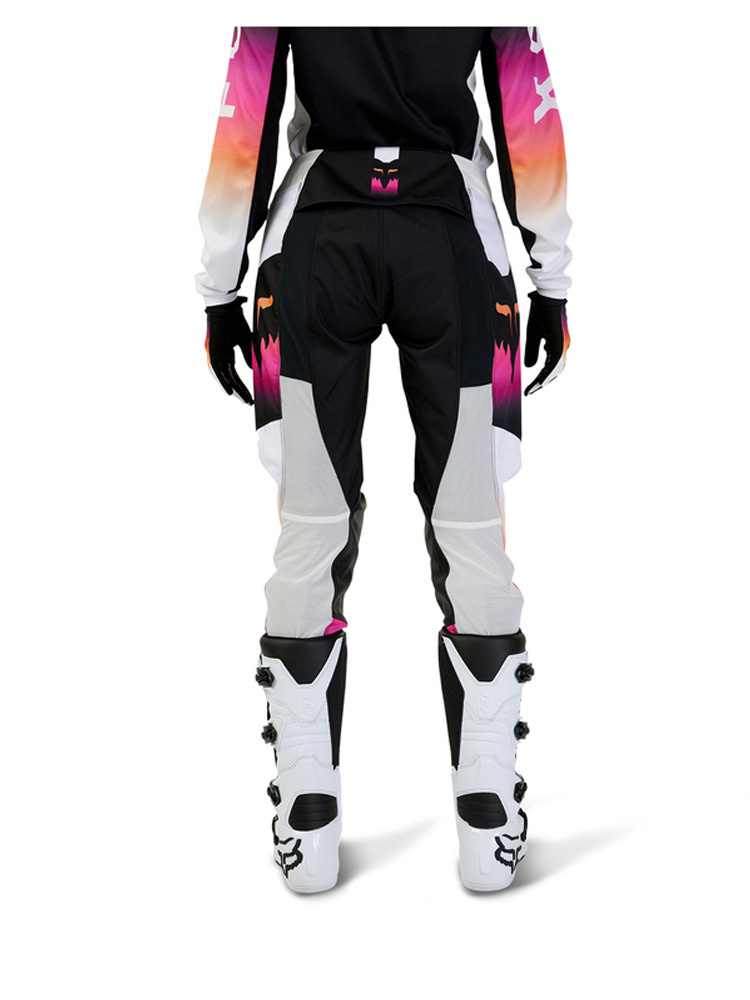 Spodnie cross damskie Fox 180 Flora czarno-biało-różowe