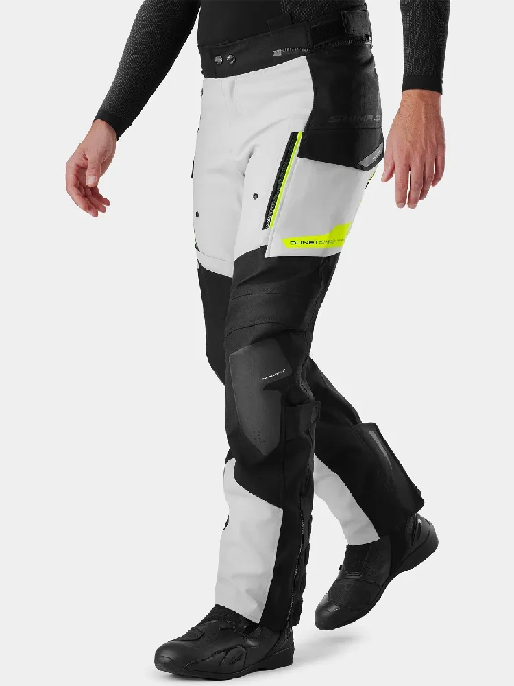 Spodnie motocyklowe tekstylne Shima Dune 2.0 G2 czarno-białe-fluo