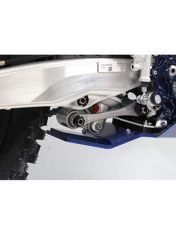 Płyta pod silnik Xtrem AXP Racing Husqvarna FC450, FX450 (23-), FE450/FE501/S/W (24-) niebieska z osłoną podnośnika