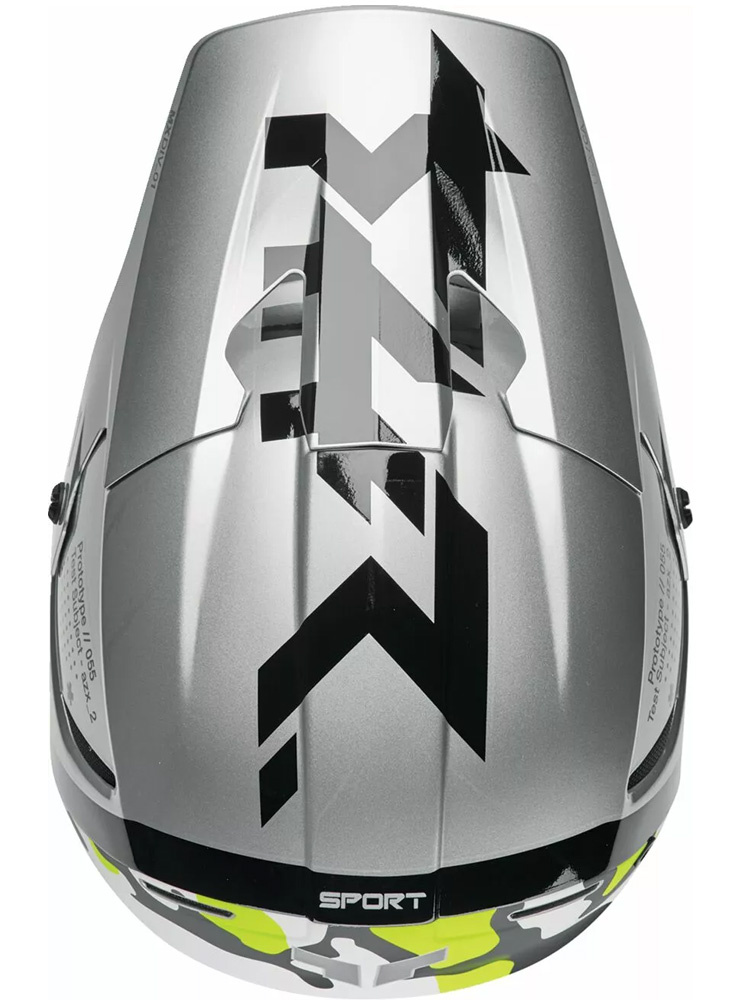 Kask enduro Thor Reflex Sport Riot szaro-żółty