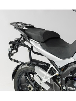 Zestaw: kufry boczne + stelaże EVO ABS Aero System Sw-Motech do Ducati Multistrada 1200 (10-14) [pojemność: 2 x 25 L]